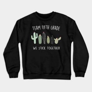 Cactus School Shirt Fifth Grade Crewneck Sweatshirt